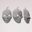 8.png Unique 3D Model of a Spooky Pumpkin Mask for Halloween