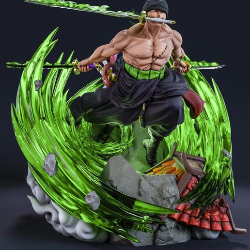 爆買いしたい STL PRINTING・ 3D - PIECE ONE - ZORO 🤴 File printing 3D for 絵画