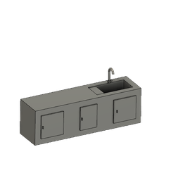 meuble cuisine miniature v1.png Free STL file miniature kitchen furniture・3D print design to download