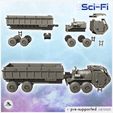 3.jpg Futuristic truck with armored cab (trailer version) (24) - Future Sci-Fi SF Post apocalyptic Tabletop Scifi Wargaming Planetary exploration RPG Terrain