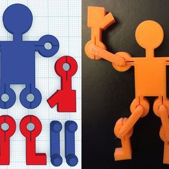 Man.jpg Free STL file Movable Figure・Object to download and to 3D print