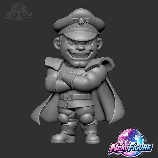 Bison_11.jpg Bison Street Fighter Chibi Figurine stl imprimível