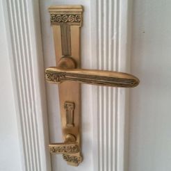 DoorHandleSetJugendstil.jpg Fichier STL Ensemble de poignée de porte historique Jugendstil・Design pour impression 3D à télécharger
