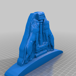 mycenae_gate_curved_base_2.png Download free STL file Lion Gate from Mycenae • 3D printable template, jerry7171