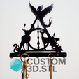 HARRY-POTTER.png STL file harry potter keychain holder / porta llavero de Harry Potter・Design to download and 3D print