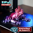 i great j,,\ Print-in-Place PLA / No Supports Flexi Print-in-Place Frog Prince and Princess Prusa and Bambu painted 3mf files now added!