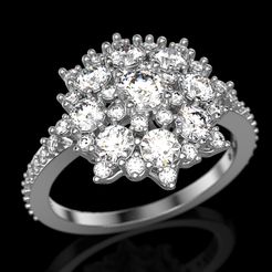 Snowflake-Ring-1.jpg Datei STL Schneeflocken-Ring・Design für 3D-Drucker zum herunterladen