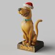 Scooby-Doo.2137.jpg Fichier STL Scooby-Doo-chien- Noël - pose debout canine-FANART FIGURINE・Plan pour imprimante 3D à télécharger