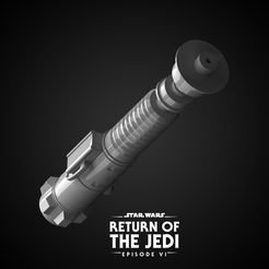 1.jpg Fichier STL LUKE SKYWALKER LIGHTSABER | V2 | Stunt saber| ROTJ | Return of The Jedi・Plan à imprimer en 3D à télécharger