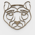 Puma_concolor_1_2021-Sep-21_07-53-00PM-000_CustomizedView12857202659.png Curved geometric puma - 2D wall sculpture