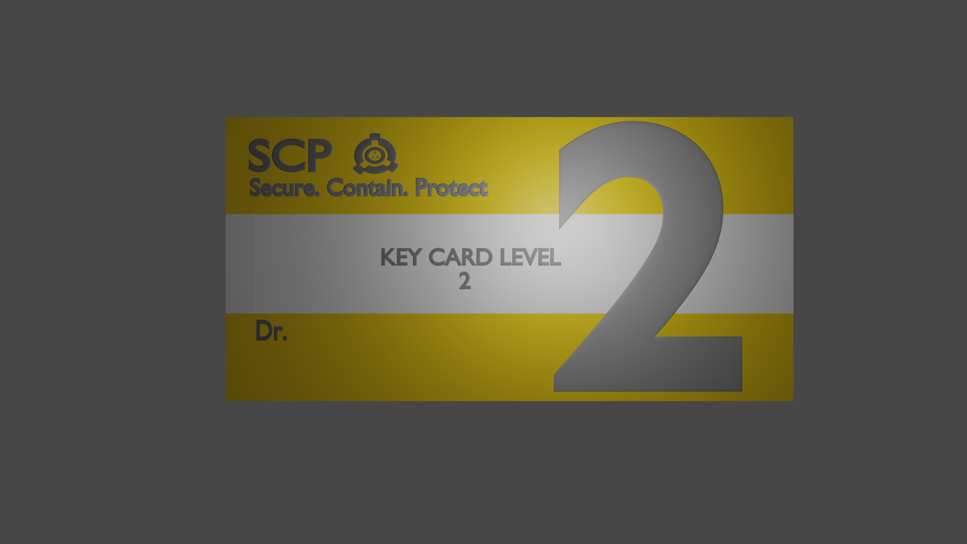 Descargar archivo Scp key card level 2 • Objeto para imprimir en 3D ・ Cults