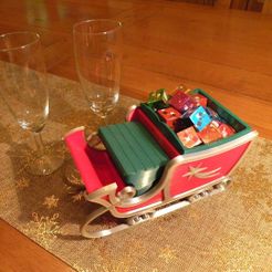Traineau 6.jpg 3D file Christmas Apéro sleigh・3D printer design to download
