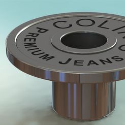 346-1.jpg Fichier STL Maquette de bouton de jean・Objet pour imprimante 3D à télécharger, SilverlineDesign