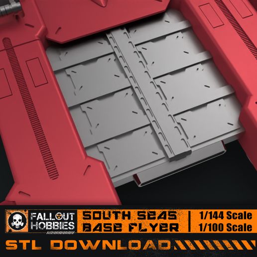 South-Seas-Base-Flyer-10.jpg 3D-Datei Südsee Base Flyer 1/100 1/144・3D-druckbares Modell zum herunterladen, FalloutHobbies