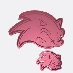 sonic-(2).jpg Cookie cutter Sonic x2