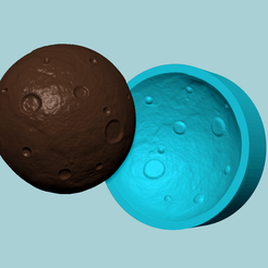 m.png Fichier STL Halloween Molding A05 Moon - Moule à chocolat en silicone・Design pour imprimante 3D à télécharger