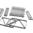 Pratt-Truss-Bridge-3D-Printed-Miniature-Wargaming-Terrain-28mm-15mm-Scale-Loose-Parts.jpg Pratt Truss Bridge - Miniature Wargaming Terrain