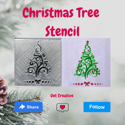 ~~ Christmas Tree -~ Christmas Tree Stencil
