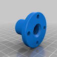Brass_Lead_Screw_Nut_New_v4.png Бесплатный STL файл 12mm Lead Screw Nut Mount - WorkHorse 3D Printer・Дизайн для загрузки и 3D-печати