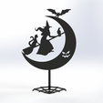 Untitled-Project.png 3D Printed Halloween Magic: Bat, Cat & Witch Cake Topper