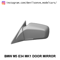 e34-mk1.png STL file BMW M5 E34 MK1 DOOR MIRROR・3D print design to download