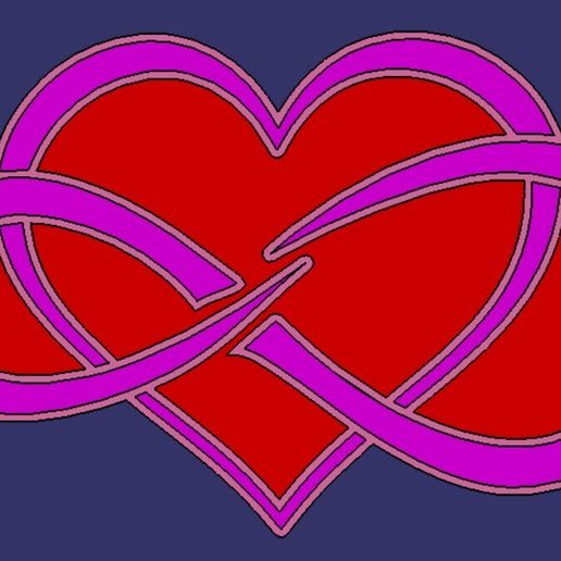 Free 3MF file Infinity Heart Decor ♾️ ・3D printable design to download ...
