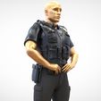 P1-1.25.jpg N1 American Police Officer Miniature Updated Pose 3D print model