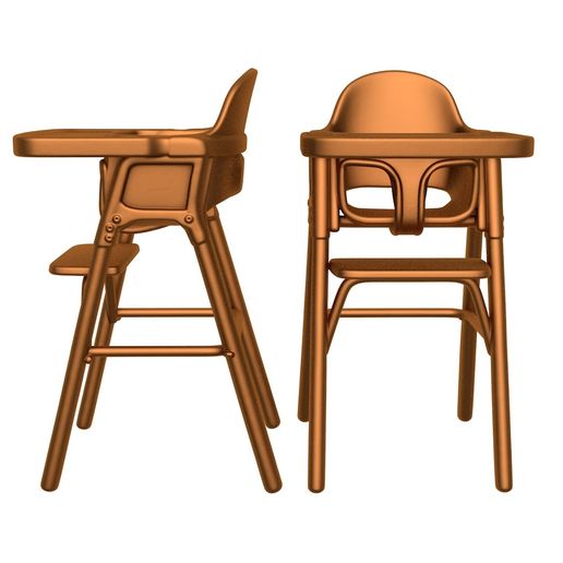 High Chair / High Chair stl / wood High Chair / Kids Study Table Chair / Baby Desk Chair