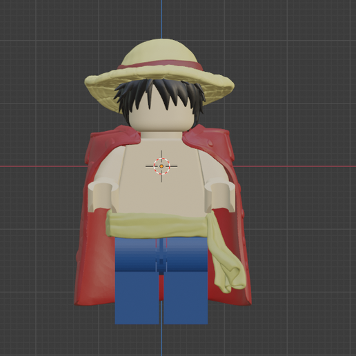 🦸 Luffy v2 (block Compatible)・ 3D File for ・Cults