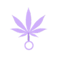 fake marijuana  small leaf -big ring.stl MARIJUANA - CANNABIS FAKE