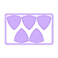 Card.stl Curved Triangle PickCard