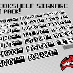 20-PACK.jpg Street Sign Bookshelf Plaques (20 Pack)