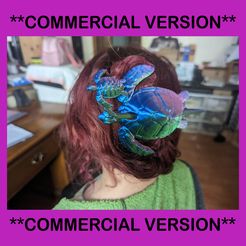 Commercial-version.jpg Sea Turtle Hairbun &pin hair accessory **Commercial Use**
