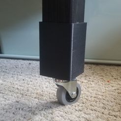 20200720_130546.jpg Free STL file Ikea Lack table caster wheel sleeve・3D print design to download