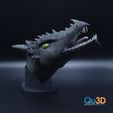 Qu3D STL file Dragon Heereo head model- HIGH POLYGON・3D printable design to download