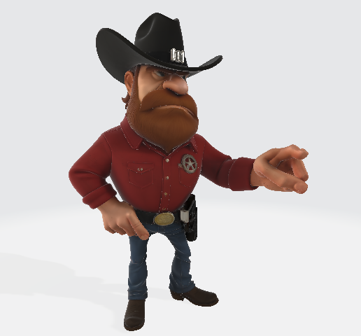 🎬 Cartoon Texas Ranger Chuck Norris・ STL File for 3D printing・Cults