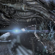 Alien Xenomorph Lithophane