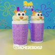 17.jpg SPONGE BOB SPONGE MILKSHAKE CUP X4