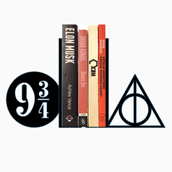 1.png Harry Potter Book Holder, Bookend