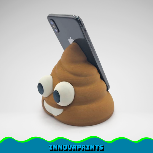 EMOJI PHONE HOLDER SERIES - POOP - NO AMS - 3D model önizlemesi