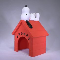 snoopy angle1.jpg Free 3D file Snoopy・3D printer design to download