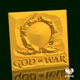 Placa-Logo-God-Of-War.jpg Legacy of the Gods: God of War Stone Effect Plate