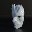99.png Night King Face Mask - Cosplay Mask 3D print model