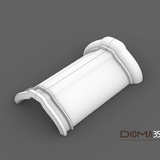 EUROPEAN CLASSIC RIDGE TILE (1940's ERA)  Scale 1/35