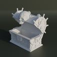 10.jpg Skull Treasure Box Dice Box Pattern 3D print model