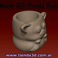 red-3.jpg Red Panda Pot Mold (Red Panda)