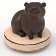 3.487.jpg Cute Woodland Bear Figurine 3D Model