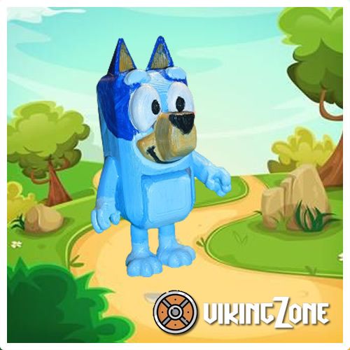 🚸 Bluey Articulated・ 3D File for 3D printing・Cults