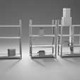 untitled11.jpg Metal Shelf and Shelves and Cardboard Boxes Gift Free low-poly 3D model