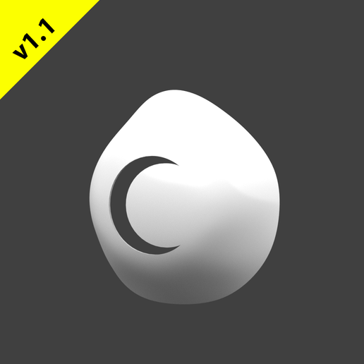 Dust Mask Cover v1.1 Design 10-Lunar - 3D model önizlemesi